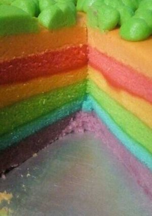 Foto resep Rainbow cake kukus