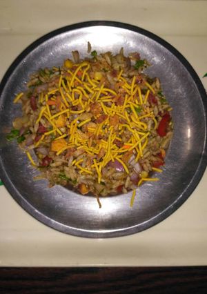 A picture of Corn masala bhelpuri.