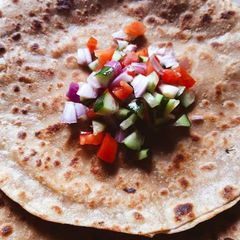 A picture of Chanay ki daal ki roti.