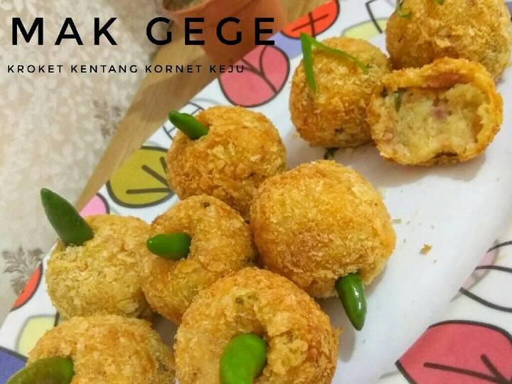 Bagaimana Menyiapkan Kroket Kentang Kornet Keju Anti Gagal