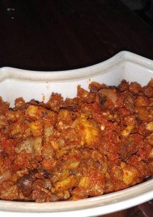 Foto resep Sambal Ampela Usus Kentang dan Tempe