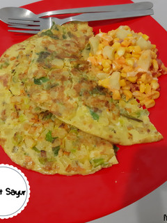 Foto resep Omelet Sayur