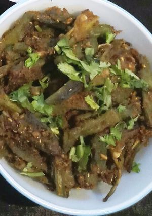 A picture of Besanwali Bhindi.