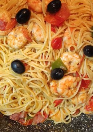 Foto de Spaguetti com camarões