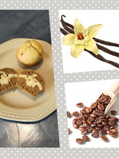 Une photo de Muffins marbré vanille café