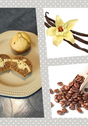 Une photo de Muffins marbré vanille café