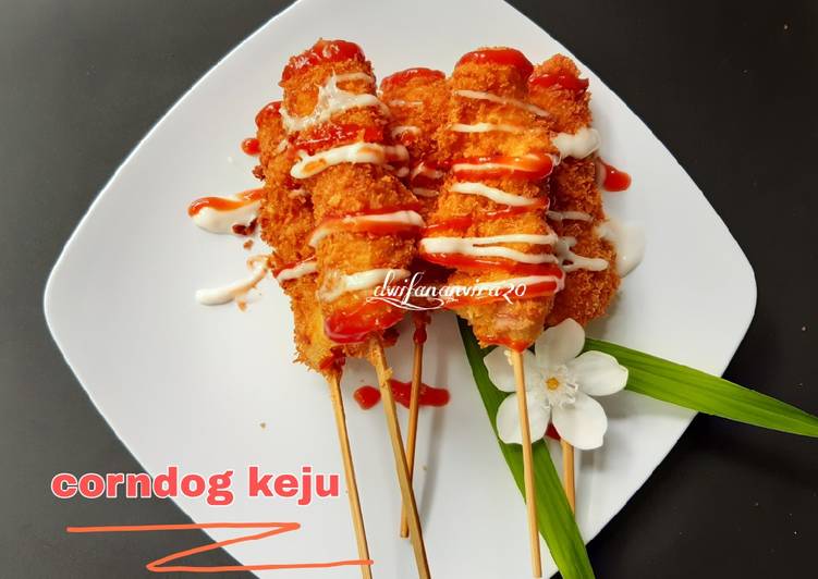 Langkah Mudah untuk Menyiapkan 558. Corndog keju, Bikin Ngiler