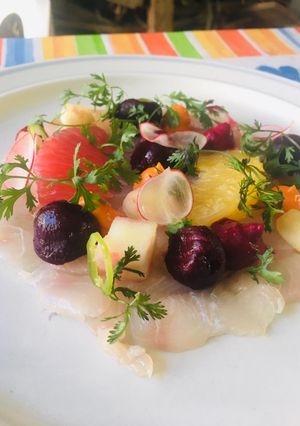 Una foto de Tiradito de Kampachi