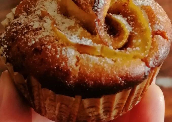 Muffin alle mele profumati di arancio e cannella