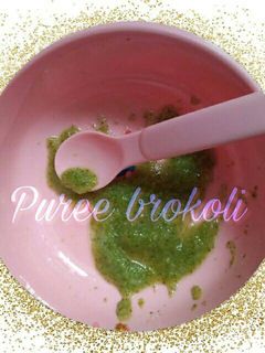Foto resep MPASI Puree brokoli 6+