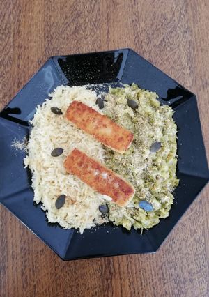 Une photo de Du riz avec des légumes 😍