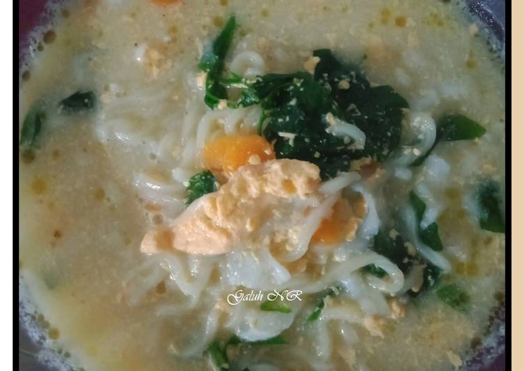 Cara Gampang Menyiapkan 31. Mie Kari Ayam Sayur Katuk#20, Enak Banget