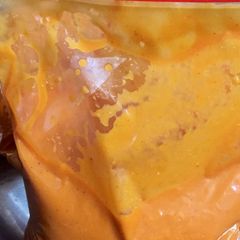A picture of Homemade Gravies recipe for store in freezer.