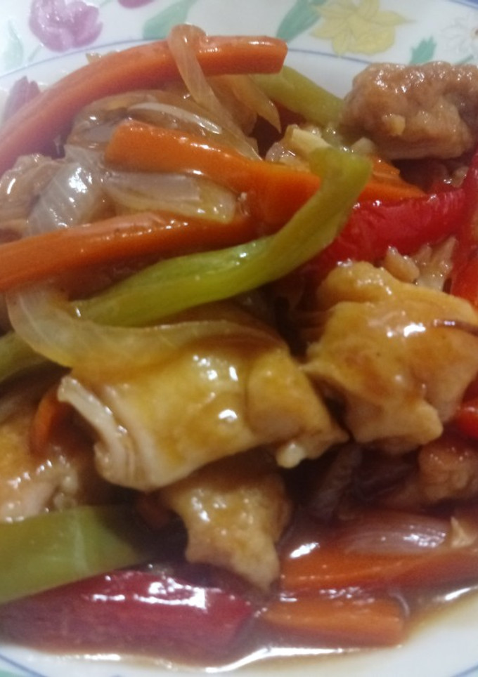 Una foto de Pollo al estilo chino