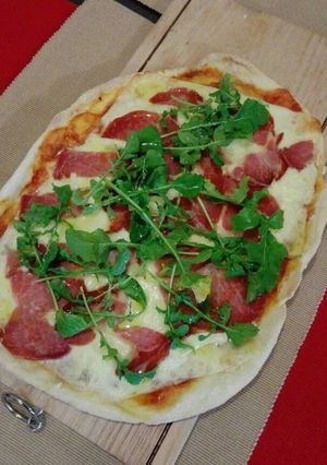 Una foto de Pizza casera