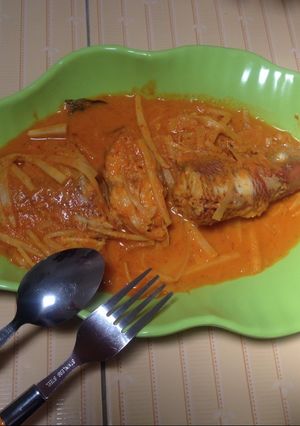 Foto resep Gulai rebung asam kakap merah