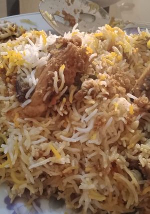 A picture of Chicken Biryani.