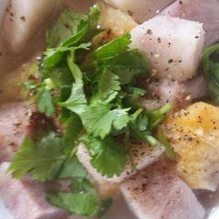 A picture of Quick Vegan Taro Soup.