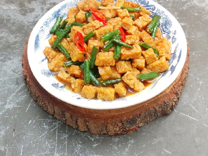 Langkah Mudah untuk Menyiapkan Resep (291) Tumis Tempe Kacang Panjang yang Lezat Anti Ribet, Lezat Sekali