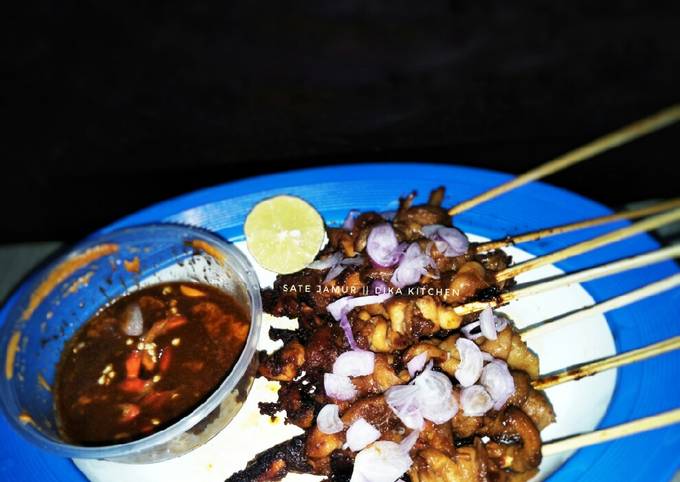 Ini dia! Resep buat Sate jamur yang enak
