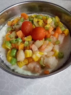 Foto resep Tim Telur Putih Tumis Udang - menu diet