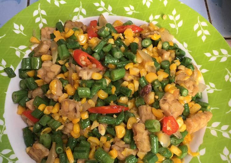 Oseng kacang dan teman”nya menu simpel kesukaan anak dan suami