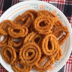 Rice murukku A picture of Rice murukku.