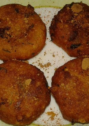 A picture of Sabudana aalu tikki.