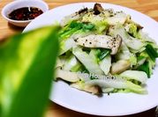 A picture of stir fried pechay