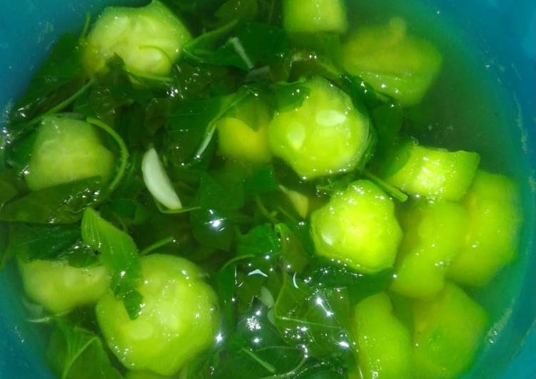 Cara Terbaik SempurnaSayur bening (gambas,bayam)