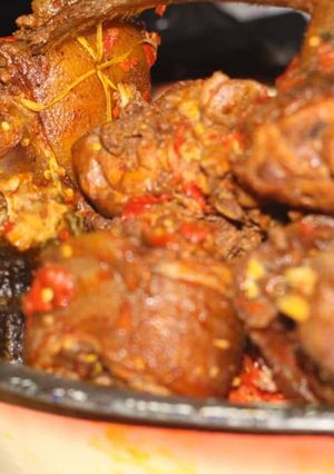 A picture of Peppered Goat Meat.