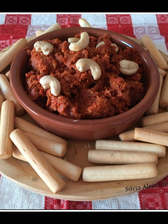 Una foto de Sobrasada vegana