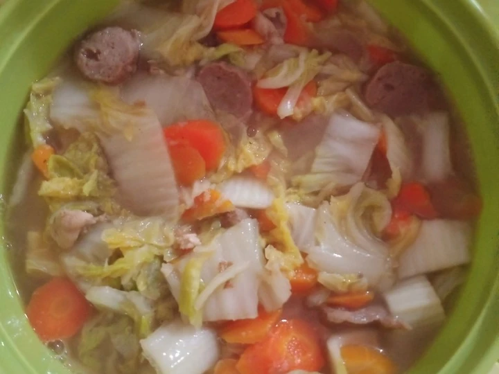 Cara Mudah Menyiapkan Resep Capcay kuah bakso enakkk yang Lezat Anti Ribet, Lezat Sekali