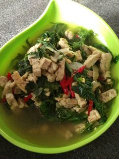 Foto resep Tumis Sayur Pakis Tempe