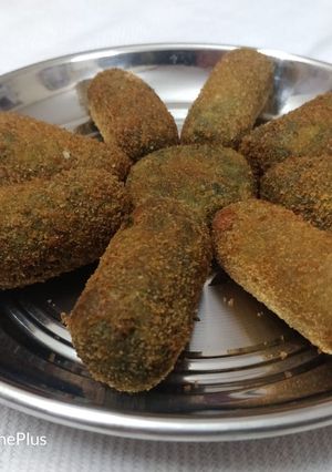 A picture of Palak cutlets.