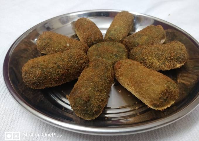 Palak cutlets