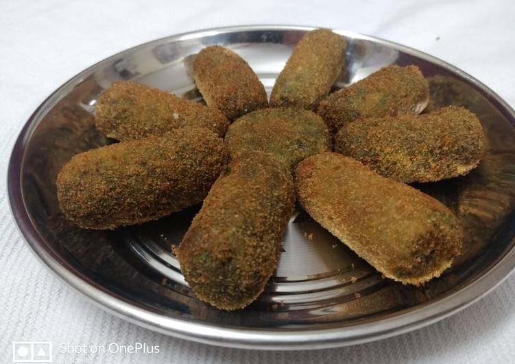 Steps to Make Appetizing Palak cutlets