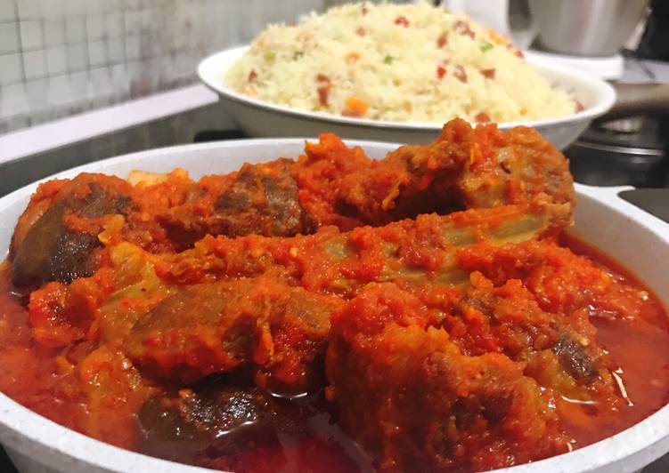 How to Make Fried goat meat stew in 17 Minutes for Young Wife