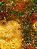 Turkey and Efo stew