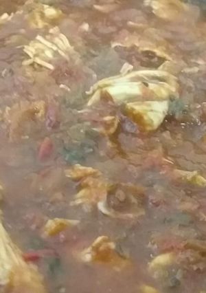 Una foto de Salsa roja