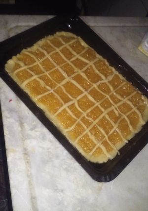 Una foto de Pasta frola de batata