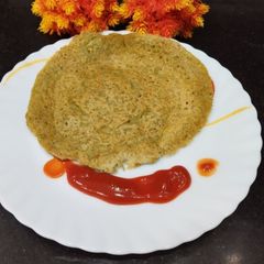 Black eyed beans (Lobia) & Spinach Chilla for breakfast A picture of Black eyed beans (Lobia) & Spinach Chilla for breakfast.