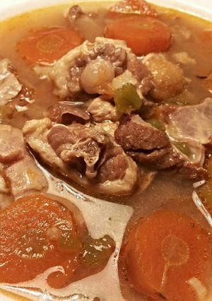 Foto principal de Sopa de rabo de cordero a la mostaza