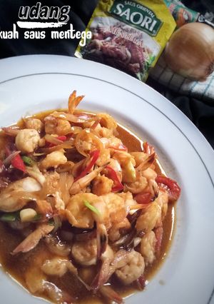 Foto resep Udang kuah saus mentega