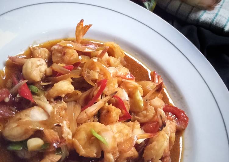 Udang kuah saus mentega