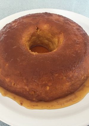 Una foto de Flan de Choclo