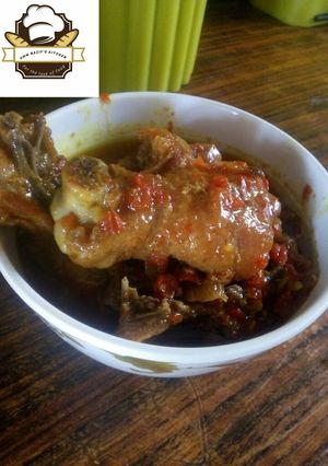 A picture of Chicken pepper soup.