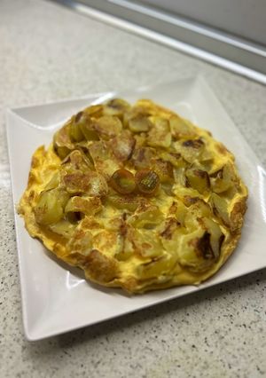 Una foto de Tortilla de patata sin cebolla