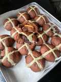 Chocolate Hot Cross Bun