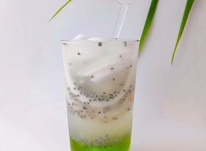 Foto resep Es Kelapa Sirup Melon